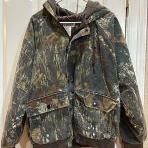 Russell outdoors Flintlock hooded insulated camo jacket